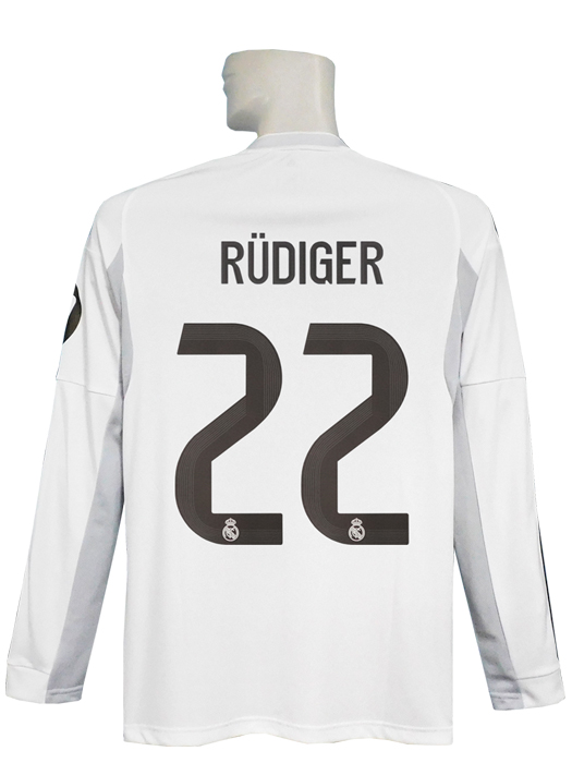 (アディダス) adidas/25/26レアルマドリード/ホーム/長袖/リュディガー/ラリーガ+ICC2024優勝パッチ付/KPD77-JN8884