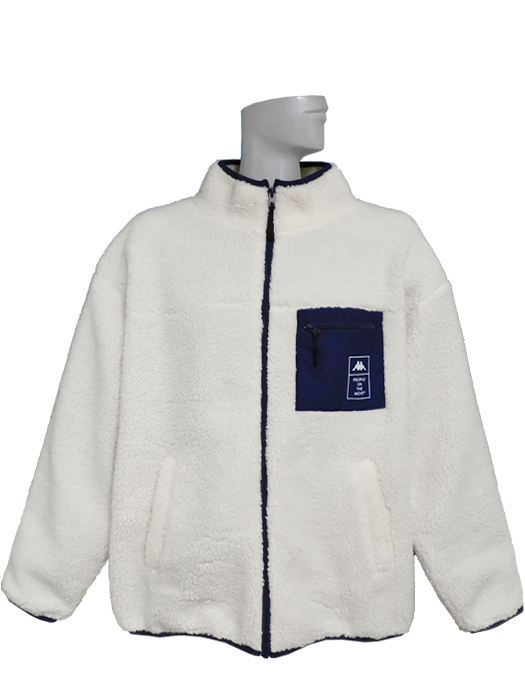 (カッパ) KAPPA/ボックスポケット/ボアブルゾン/ホワイトXネイビー/KPO-22028