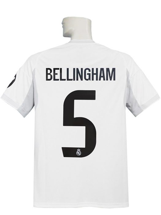 (アディダス) adidas/25/26レアルマドリード/UCL/ホーム/半袖/ベリンガム/CL+FOUNDATION10+ICC2024/フルマーキング/KRN60-JJ1931