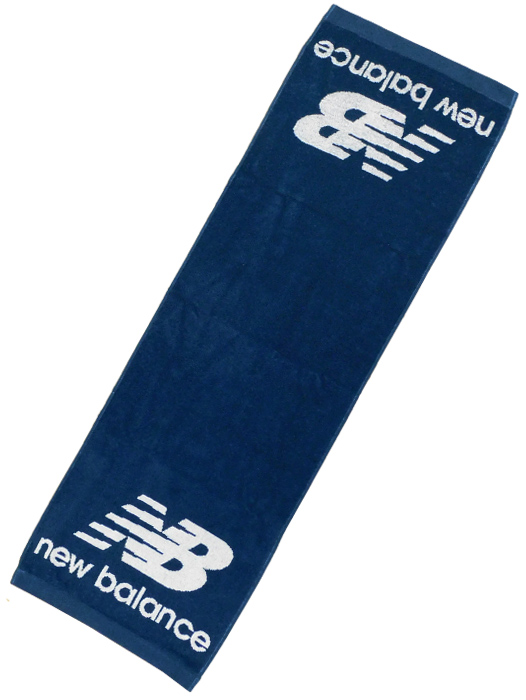 (ニューバランス) new balance/ジャガードスポーツタオル ロゴマーク/ネイビーXホワイト/LAM35690