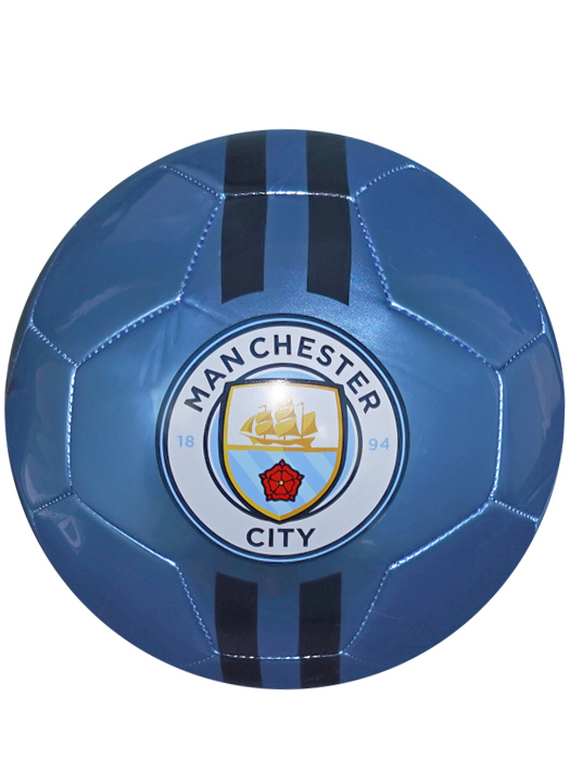 クラブオフィシャルグッズ/マンチェスターシティ/オフィシャル サッカーボール/メタリックブルー/4号/MC53836