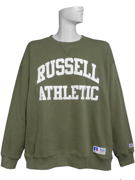 (ラッセル アスレティック)RUSSELL ATHLETIC/スウェットシャツ/カーキ/RBM21F0003-KHK