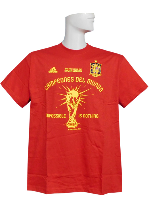 (アディダス) adidas/2010スペイン代表/FIFAワールドカップ/優勝記念Tシャツ/U38654