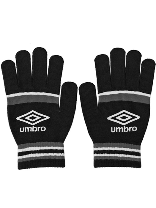 (アンブロ) UMBRO/ニットグローブ/ブラックXグレー/UUAWJD54/簡易配送(CARDのみ送料注文後変更/1点限/保障無)