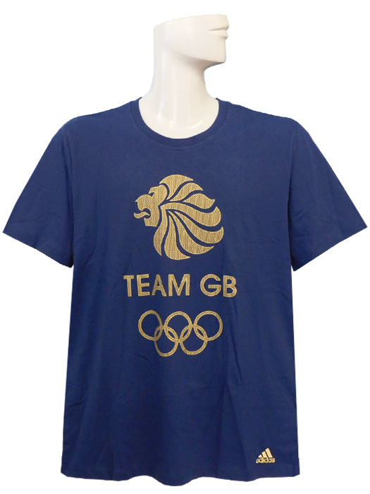 ***限定入荷***(アディダス) adidas/2012チームGB/TEAM GB/Tシャツ/ネイビー